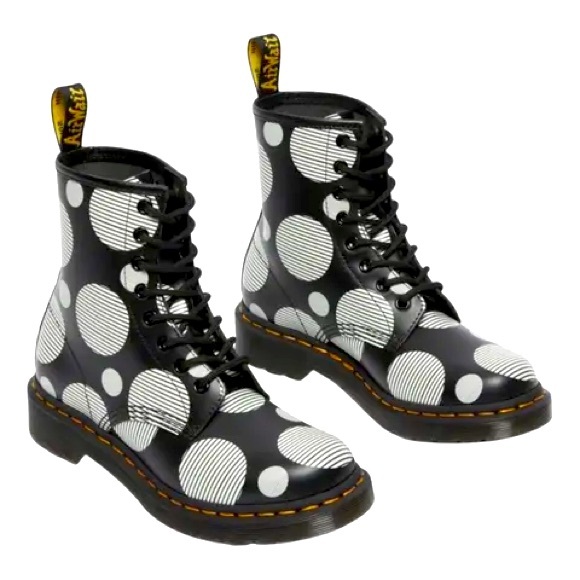 1460 Dr Marten Polka Dot Lace up Boots Size 6 - Picture 1 of 6